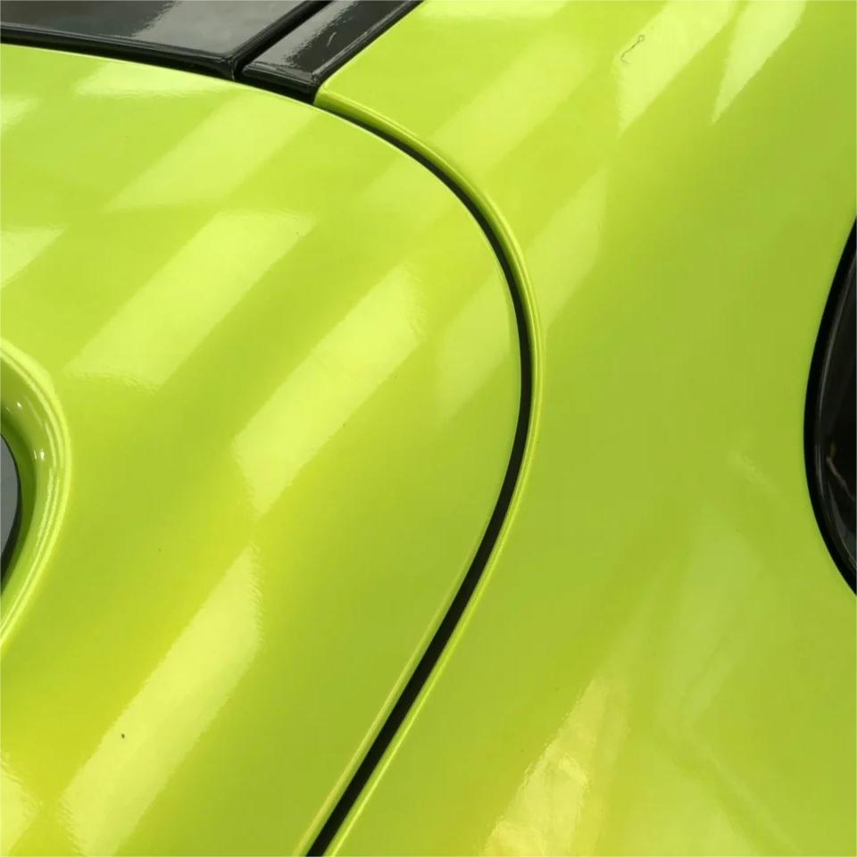 Gloss Fluorescent Neon Yellow Car Vinyl Wrap review Material 03