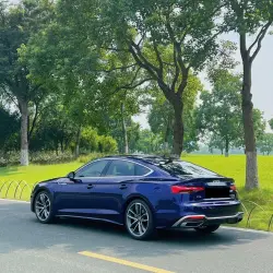 Gloss Metallic Dark Blue Car Vinyl Wrap PET | Audi Navarre Blue review Mood 01