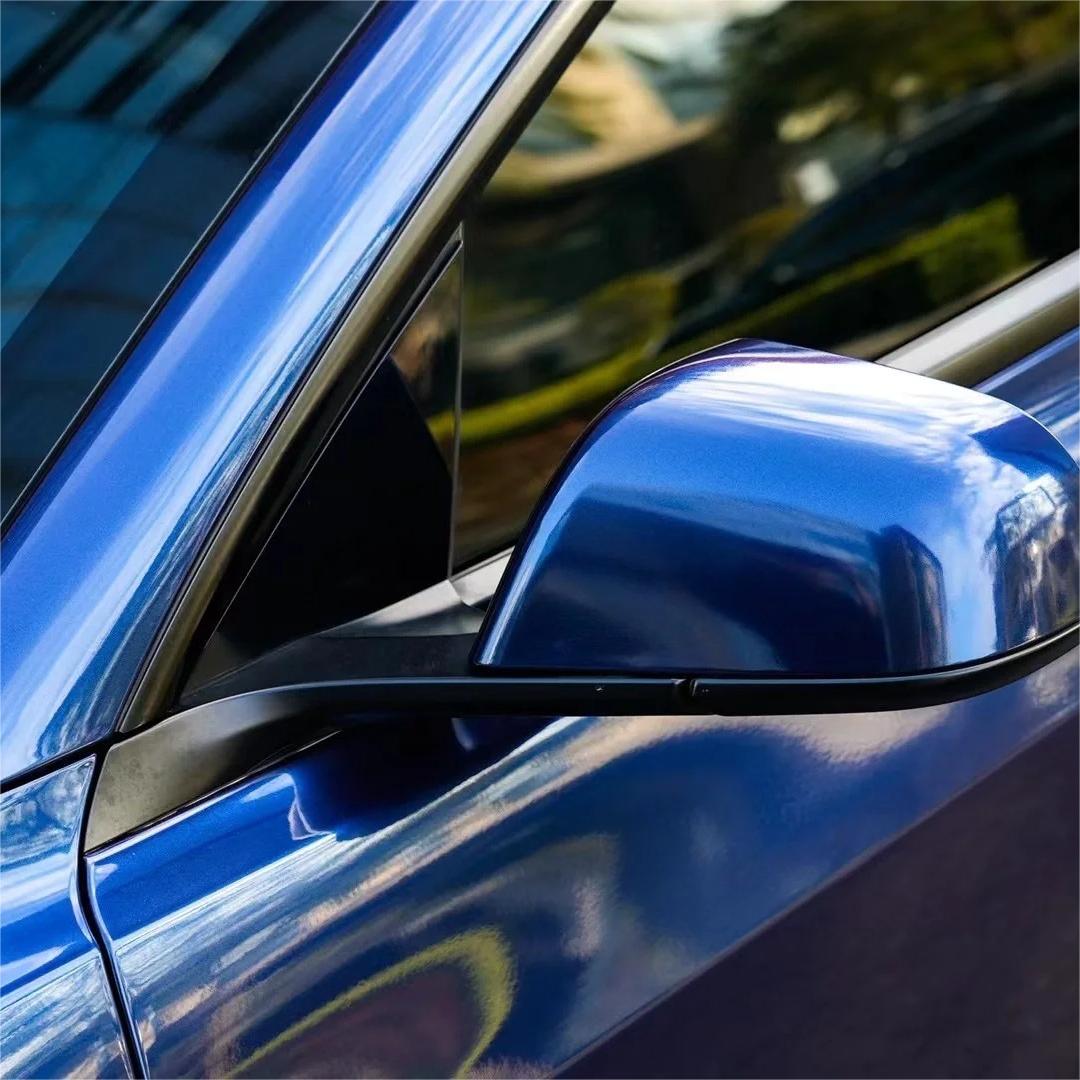 Gloss Metallic Dark Blue Car Vinyl Wrap PET | Audi Navarre Blue review Season 04