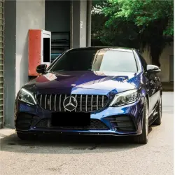 Gloss Metallic Dark Blue Car Vinyl Wrap PET | Audi Navarre Blue review Forgive 02