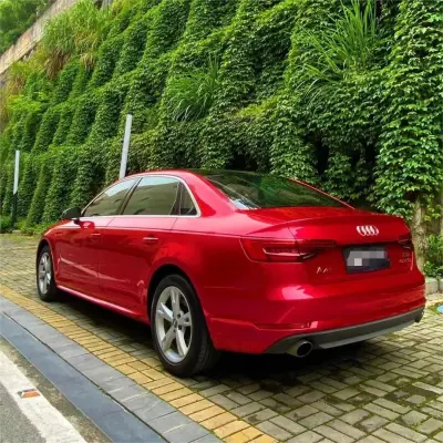 Ultra Glossy Metallic Vampire Red Car Vinyl Wrap Audi BMW PET   review Debbie 04