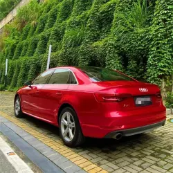 Ultra Glossy Metallic Vampire Red Car Vinyl Wrap Audi BMW PET   review Debbie 04