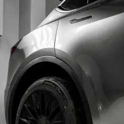 Gloss Metallic Steel Grey Car Vinyl Wrap review Plastics 02