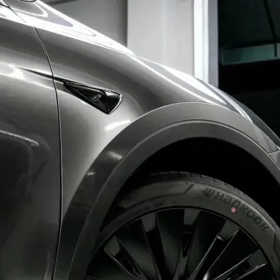 Gloss Metallic Steel Grey Car Vinyl Wrap review Plastics 03