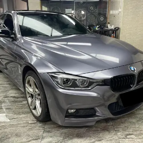 Gloss Metallic Destroyer Grey Car Vinyl Wrap PET review 