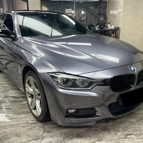 Gloss Metallic Destroyer Grey Car Vinyl Wrap PET reviewed by