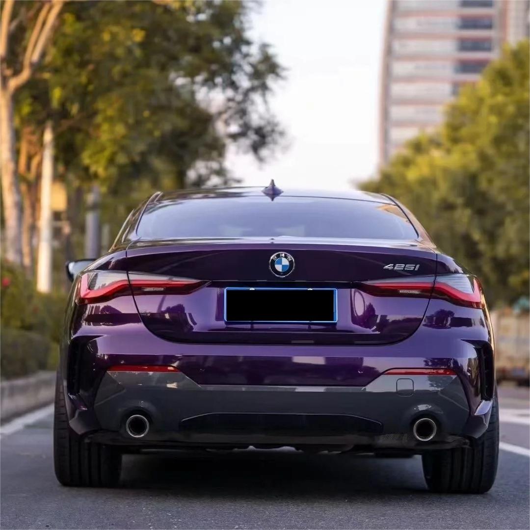 Gloss Metallic Midnight Purple Car Vinyl Wrap BMW PET review Midnight 01
