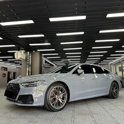 Gloss Arctic Grey Car Vinyl Wrap BMW Porsche PET review Protect 02