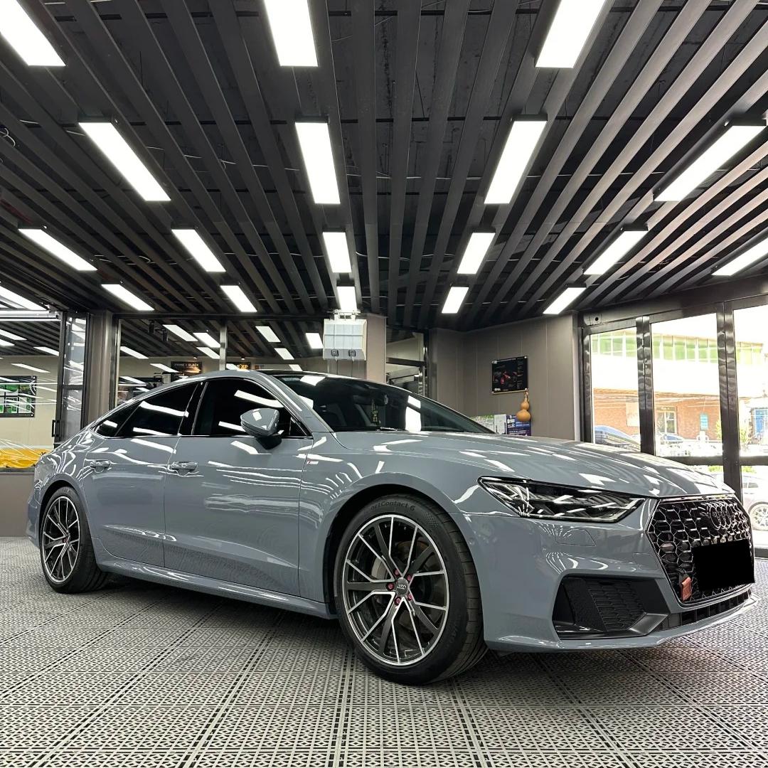 Gloss Arctic Grey Car Vinyl Wrap BMW Porsche PET review Protect 00