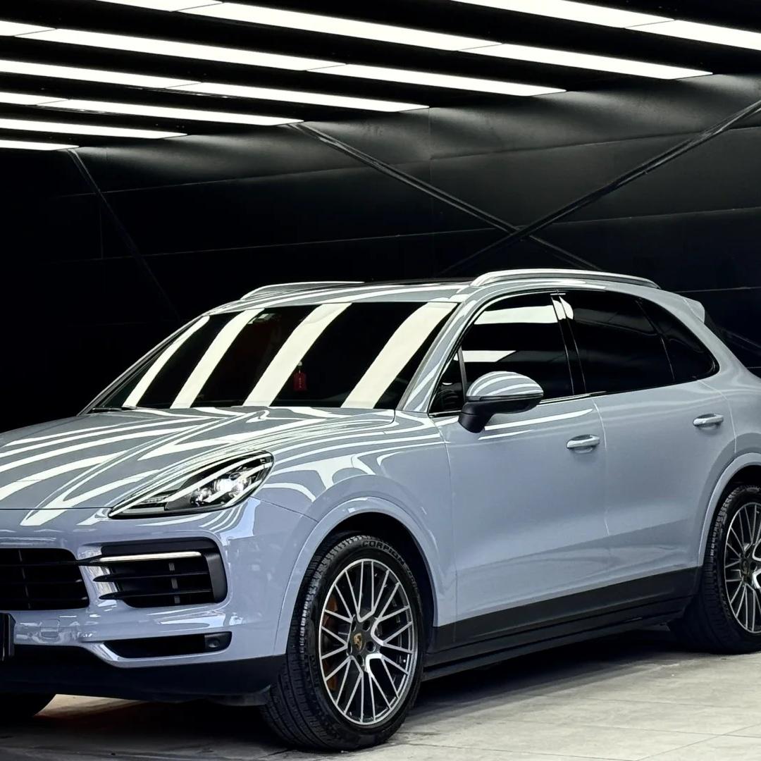 Gloss Arctic Grey Car Vinyl Wrap BMW Porsche PET review Thick 00