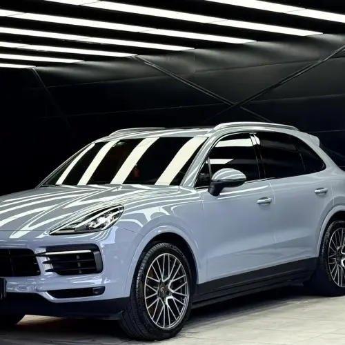 Gloss Arctic Grey Car Vinyl Wrap BMW Porsche PET review 