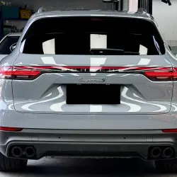 Gloss Arctic Grey Car Vinyl Wrap BMW Porsche PET review Thick 04