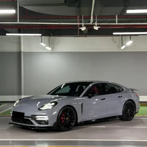 Gloss Arctic Grey Car Vinyl Wrap BMW Porsche PET review 