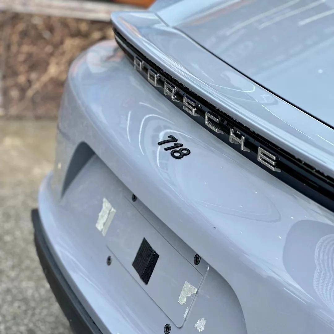 Gloss Arctic Grey Car Vinyl Wrap BMW Porsche PET review Purchase 03