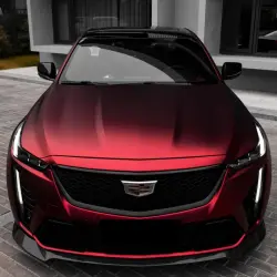 Matte Chrome Metallic Romance Red Car Vinyl Wrap PET review Friend 01
