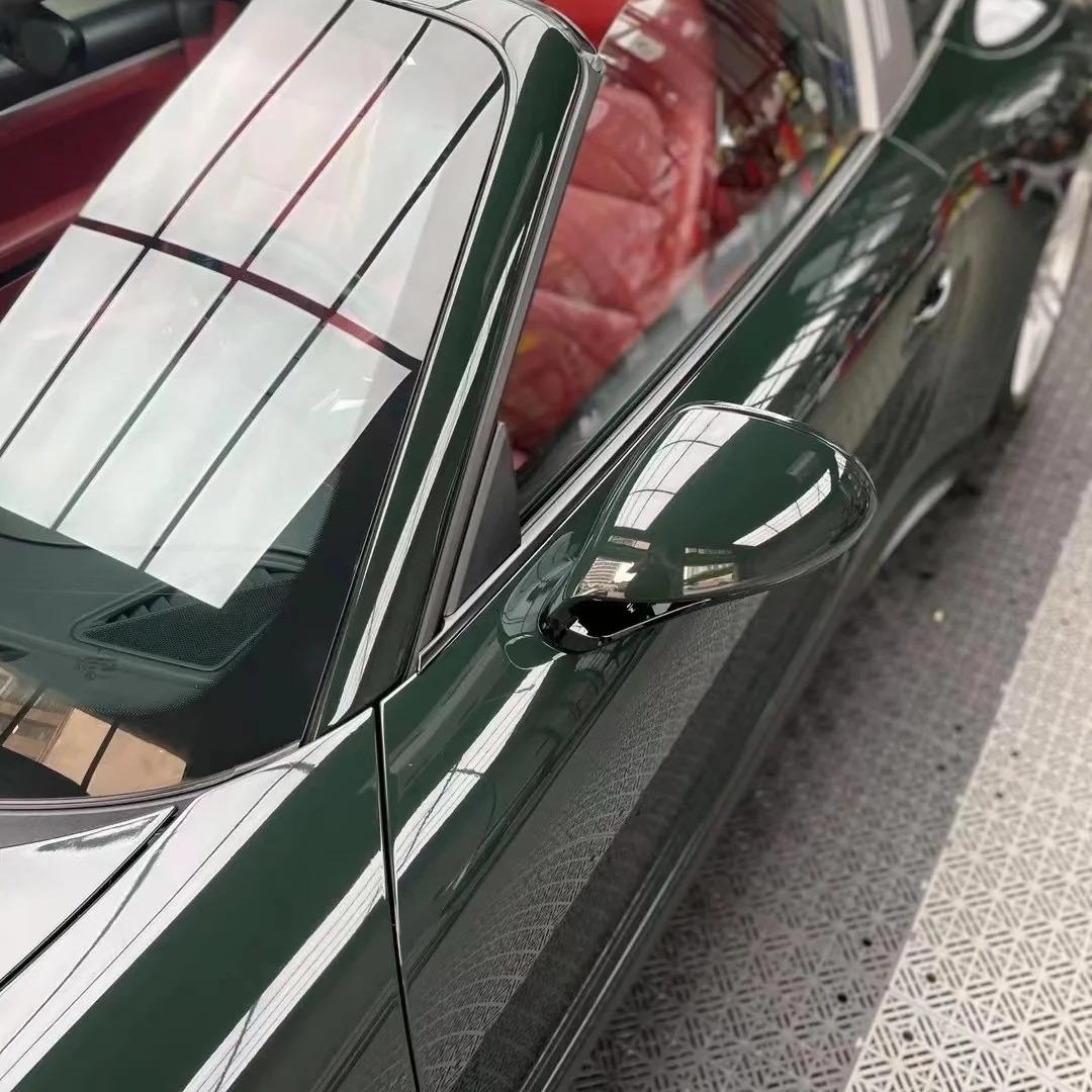 Gloss Brewster Green Car Vinyl Wrap PET review Green 02