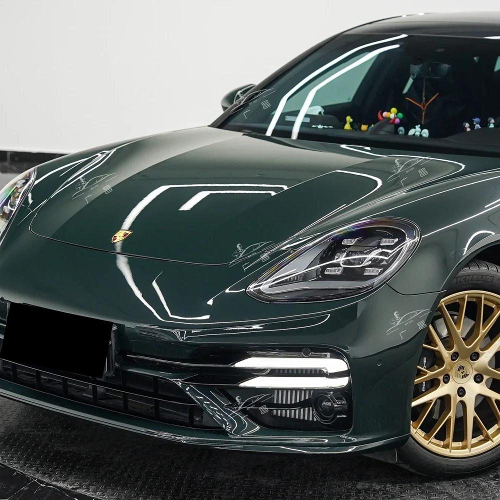 Gloss Brewster Green Car Vinyl Wrap PET review Vinyl 00