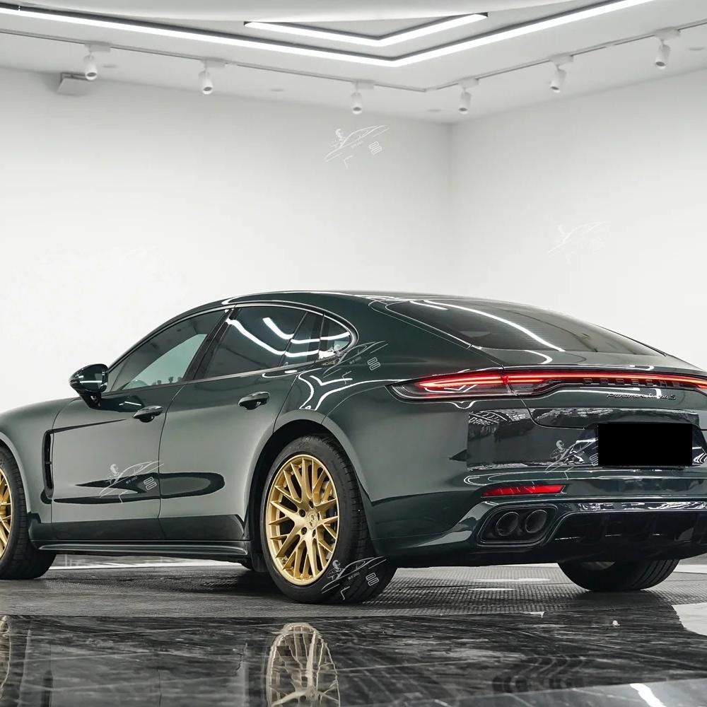 Gloss Brewster Green Car Vinyl Wrap PET review Vinyl 02