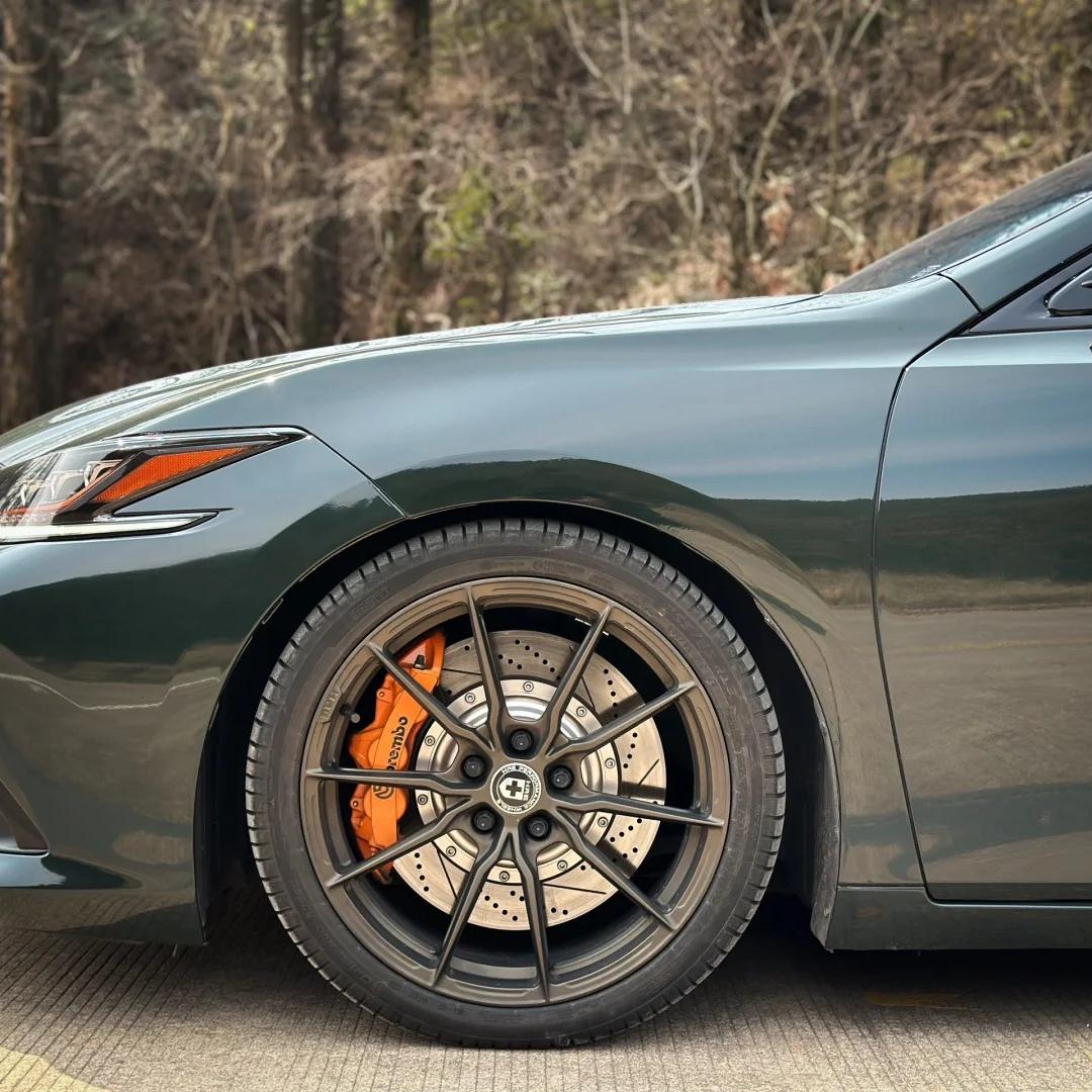 Gloss Brewster Green Car Vinyl Wrap PET review Apply 01