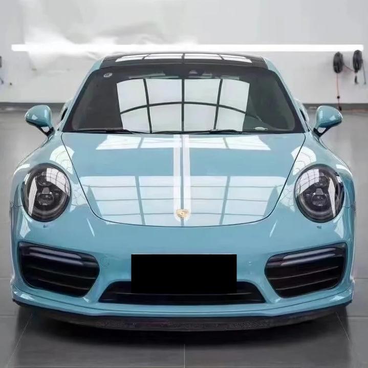 Gloss Meissen Blue Car Vinyl Wrap PET review Plenty 01