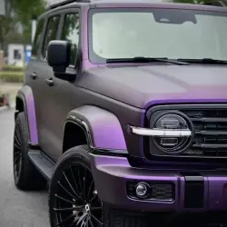 Matte Russian Violet Purple Car Vinyl Wrap  review Storm 05