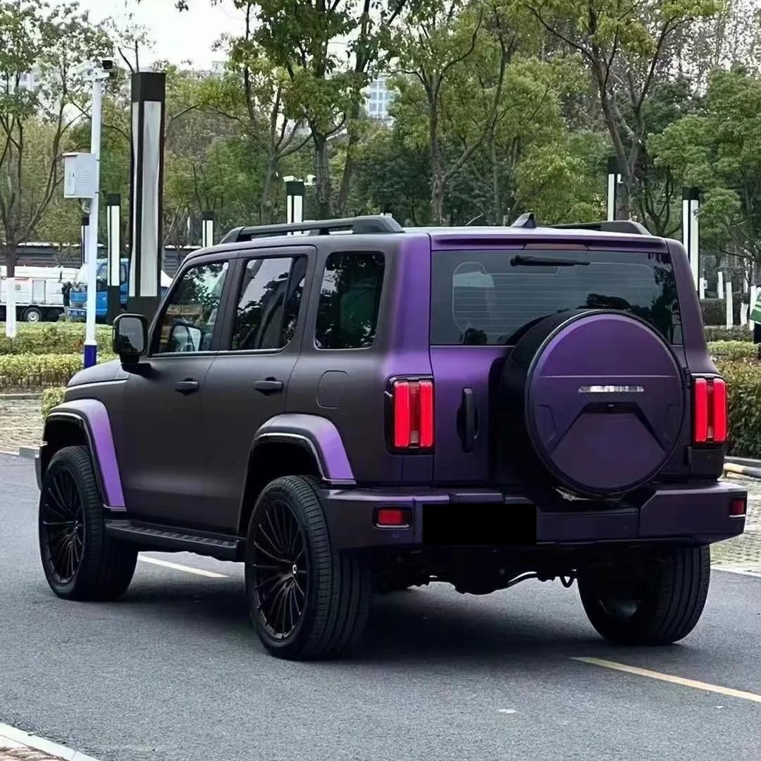 Matte Magic Purple Russian Violet Purple Car Vinyl Wrap PET review Storm 05