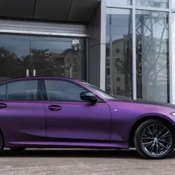 Matte Russian Violet Purple Car Vinyl Wrap  review Perfect 03
