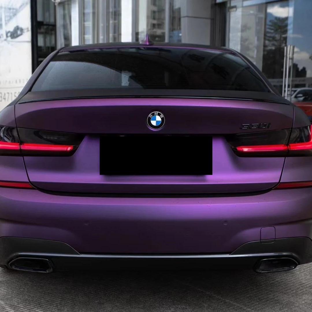 Matte Magic Purple Russian Violet Purple Car Vinyl Wrap PET review Perfect 03