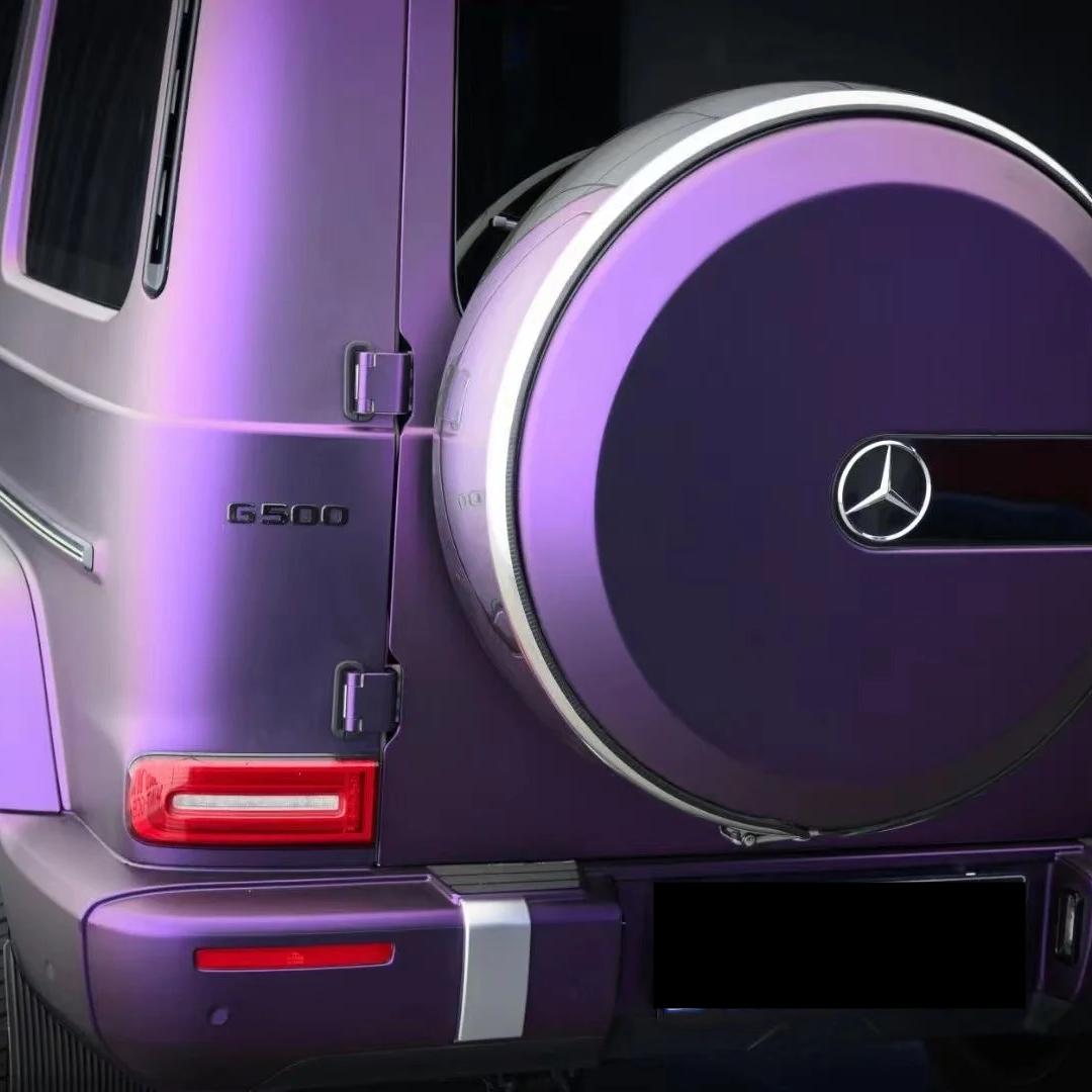 Matte Magic Purple Russian Violet Purple Car Vinyl Wrap PET review Heat 01