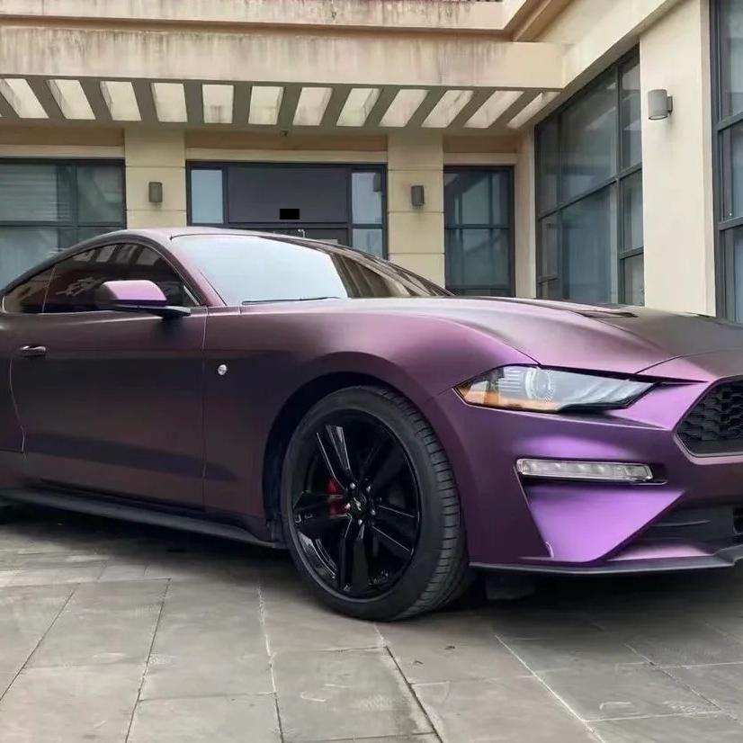 Matte Magic Purple Russian Violet Purple Car Vinyl Wrap PET review Nice 00