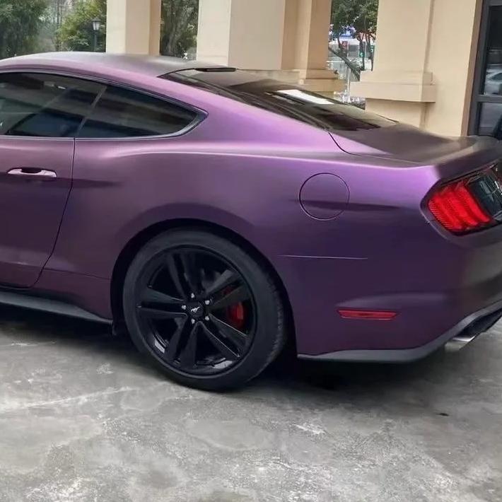 Matte Magic Purple Russian Violet Purple Car Vinyl Wrap PET review Nice 01