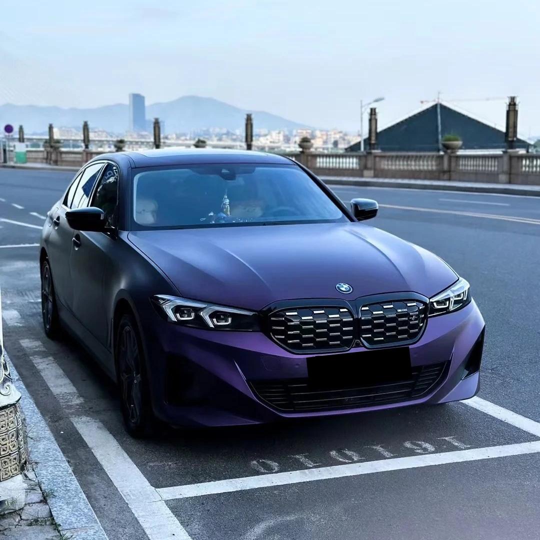 Matte Magic Purple Russian Violet Purple Car Vinyl Wrap PET review Ensure 01