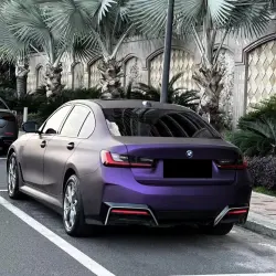 Matte Russian Violet Purple Car Vinyl Wrap  review Ensure 03