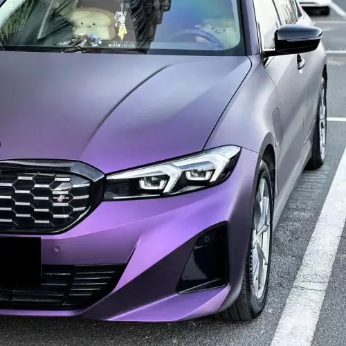 Matte Magic Purple Russian Violet Purple Car Vinyl Wrap PET review 