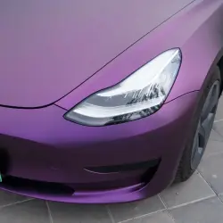 Matte Russian Violet Purple Car Vinyl Wrap  review Install 01