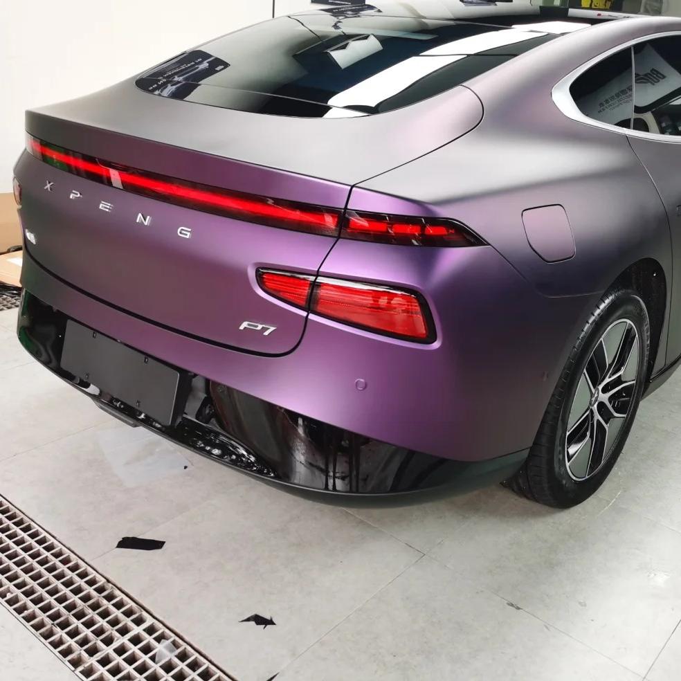 Matte Magic Purple Russian Violet Purple Car Vinyl Wrap PET review Safeguarde 01