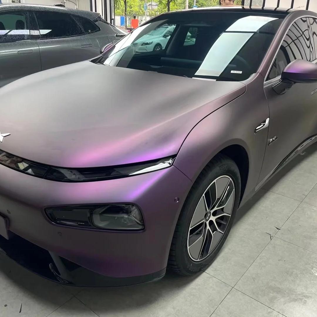 Matte Magic Purple Russian Violet Purple Car Vinyl Wrap PET review Safeguarde 00