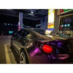 Gloss Metallic Chameleon Yellow Purple Car Vinyl Wrap PET review John 