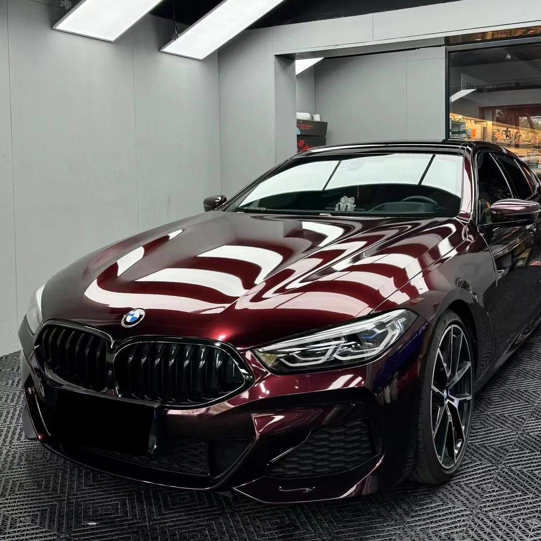 Gloss Metallic Black Rose Car Vinyl Wrap review Texture 01