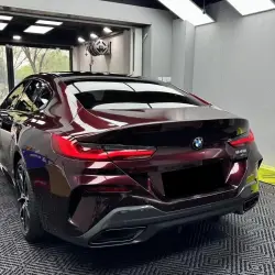 Gloss Metallic Black Rose Car Vinyl Wrap PET review Texture 03