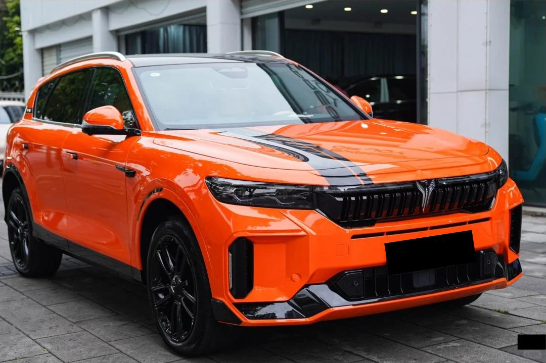 Gloss Crystal Orange Car Vinyl Wrap PET review Orange 01