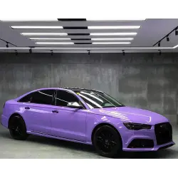Gloss Lavender Purple Car Vinyl Wrap Tesla BMW PET review Othwer 01