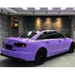 Gloss Lavender Purple Car Vinyl Wrap Tesla BMW PET review Othwer 02
