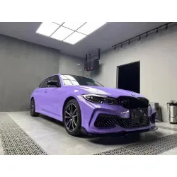 Gloss Lavender Purple Car Vinyl Wrap Tesla BMW PET review Video 01