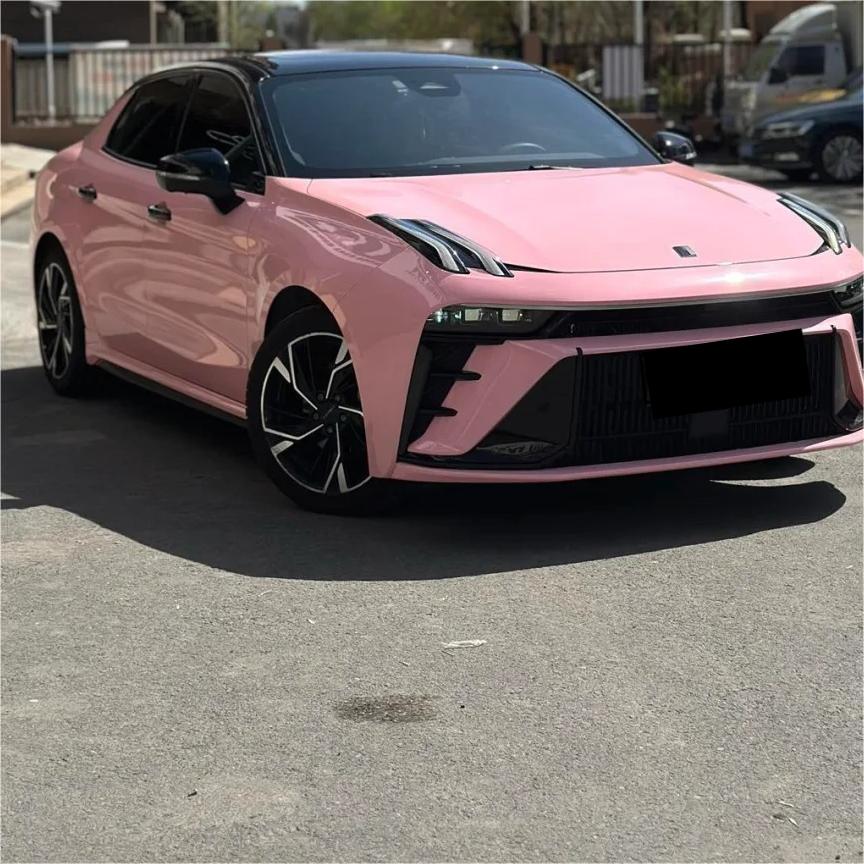 Gloss Crystal Peach Pink Car Vinyl Wrap PET review Peach 00