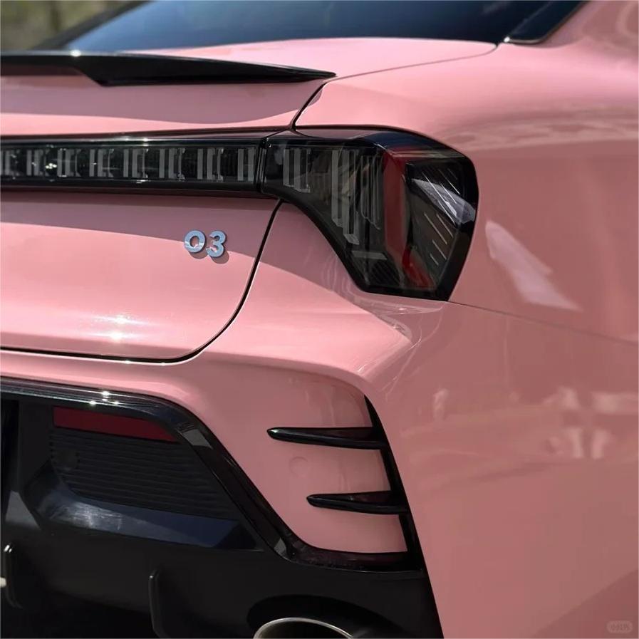 Gloss Crystal Peach Pink Car Vinyl Wrap PET review Peach 02