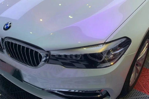 Gloss Chameleon Purple White Car Vinyl Wrap PET reviewed by