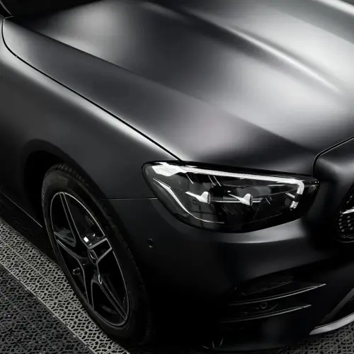 Ultra Matte Black Car Vinyl Wrap Tesla BMW PET review 