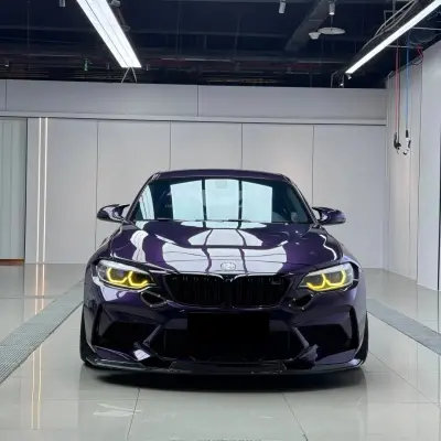 Gloss Metallic Midnight Purple Car Vinyl Wrap BMW  review Mustang 01