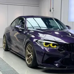 Gloss Metallic Midnight Purple Car Vinyl Wrap BMW  review Mustang 04